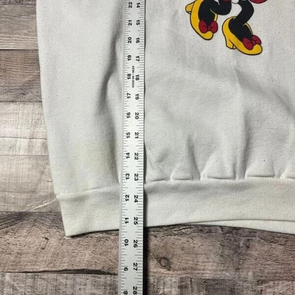 Minnie Mouse Crewneck Women's Large White Vintage Walt Disney Fashions - Picture 6 of 12
